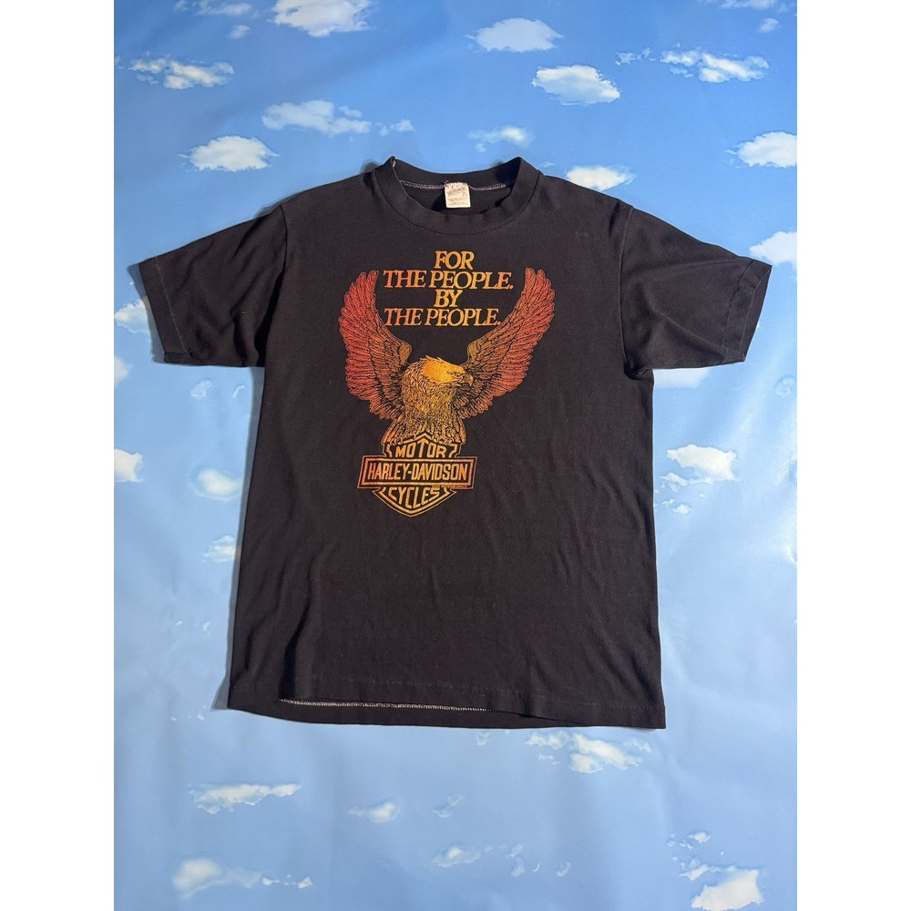 Vintage 70s 80s Harley Davidson Eagle T-Shirt For The People Nashville Mens M